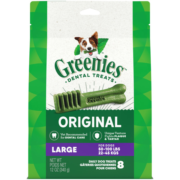 Water, Seltzer, Sparkling Water GREENIES Original Large Natural Dental Care Chews Oral Health Dog Treats hero