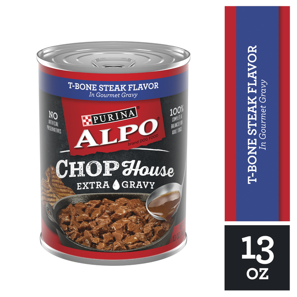 Dog Food & Care Purina Gravy Wet Dog Food, Chop House T-Bone Steak Flavor hero