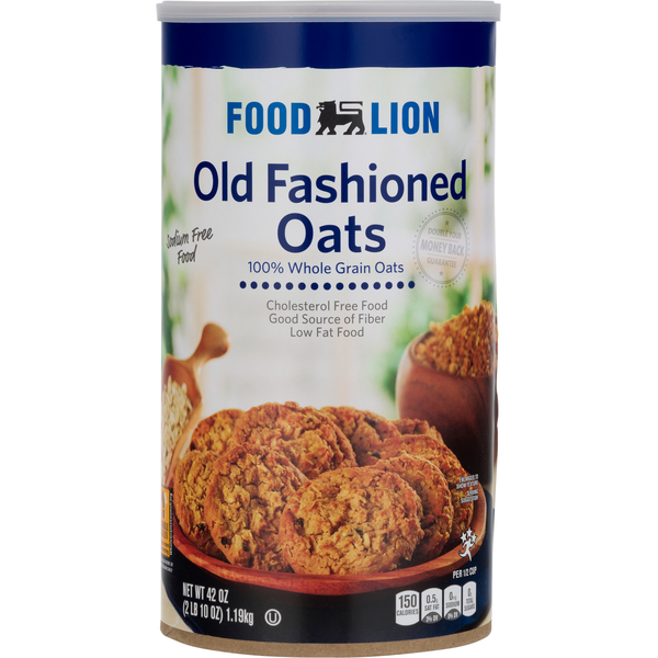 Hot Cereal & Pancake Mixes Food Lion Old Fashioned Oats hero