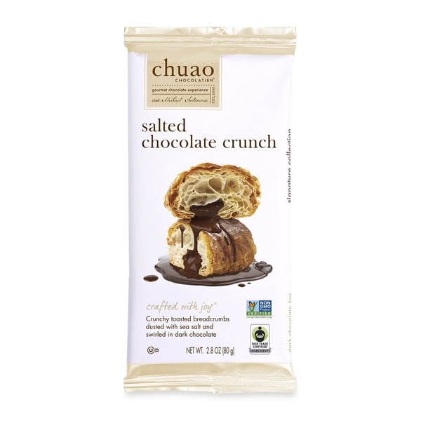 Candy & Chocolate Chuao Chocolatier Salted Chocolate Crunch, Dark Chocolate Bar hero