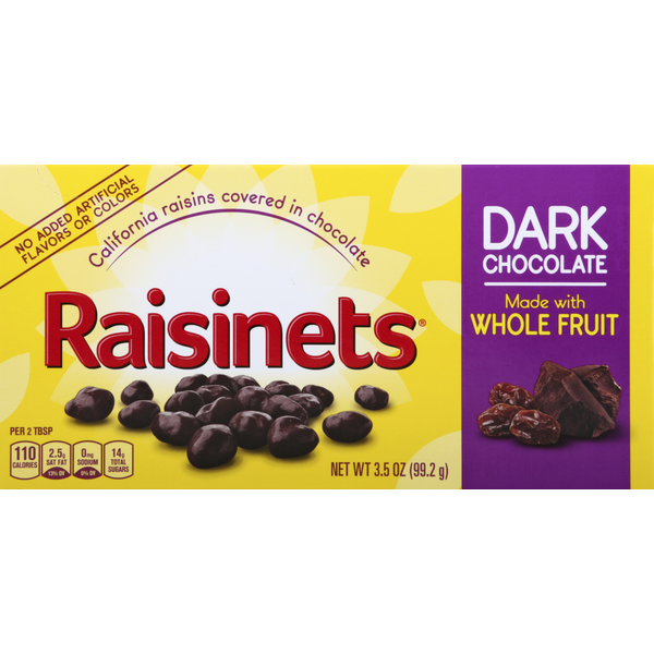 Candy & Chocolate Raisinets Raisins, Dark Chocolate hero