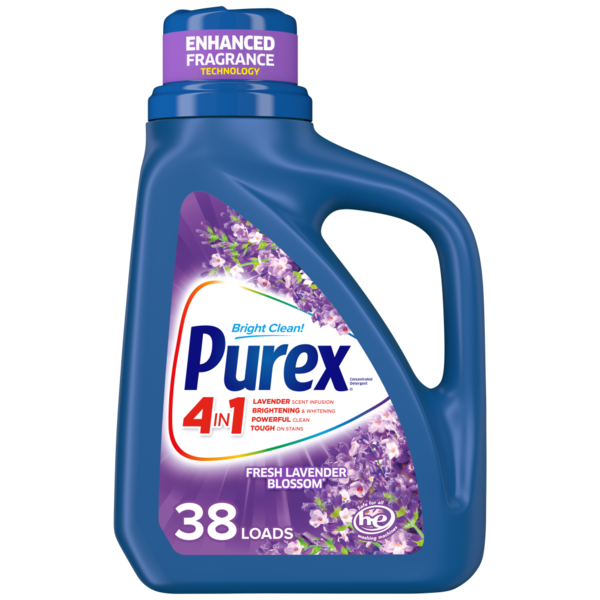 Laundry Purex Liquid Laundry Detergent with Crystals Fragrance Fresh Lavender Blossom hero