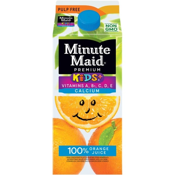 Refrigerated Minute Maid Orange Juice Kids Plus, Fruit Juice hero