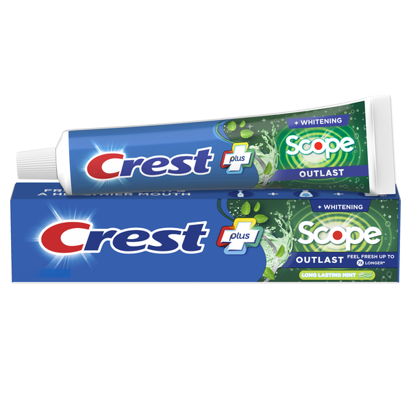 Oral Hygiene Crest Whitening Plus Scope Outlast Toothpaste, Long Lasting Mint hero