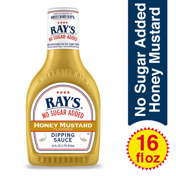 Condiments Ray's No Sugar Added Dipping Sauce, No Sugar Added, Honey Mustard Flavored hero