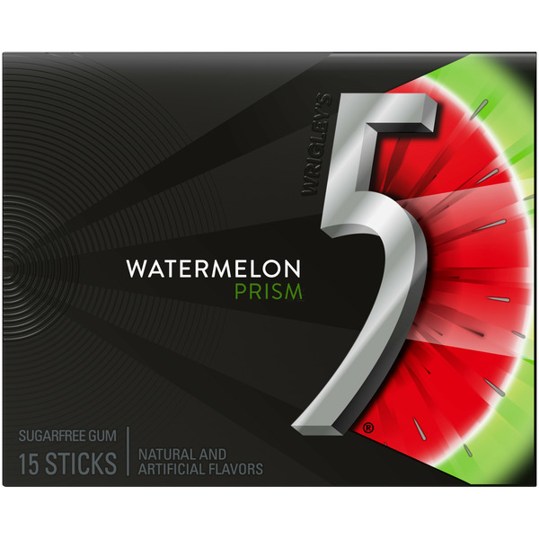 Mint & Gum Wrigley GUM Watermelon Prism Sugar Free Chewing Gum Pack hero