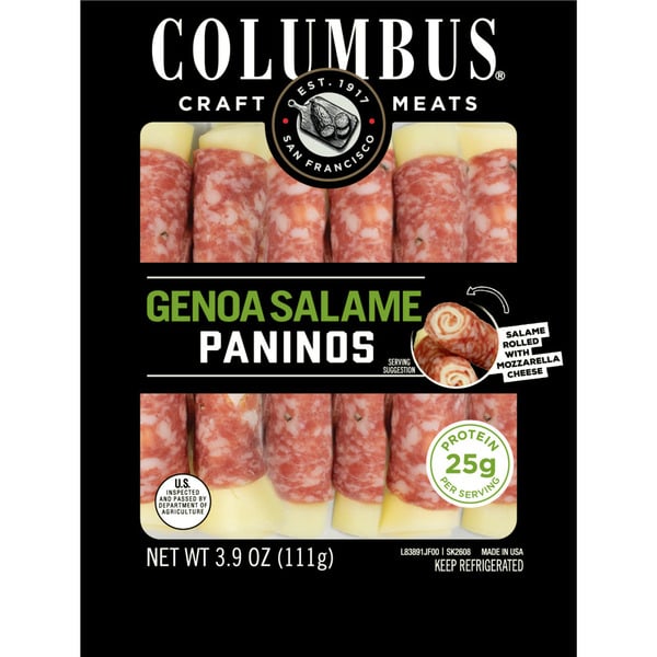 Lunch Meat Columbus Genoa Salame Panino hero