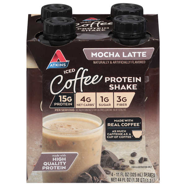 Protein & Meal Replacements Atkins Protein Shake, Iced Coffee, Mocha Latte hero