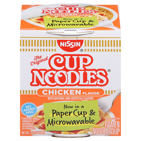 Soup, Broth & Bouillon Nissin Cup Noodles Chicken Flavor Ramen Noodle Soup hero