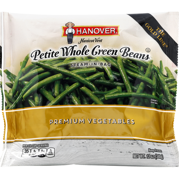 Frozen Produce Hanover Green Beans, Whole, Petite hero