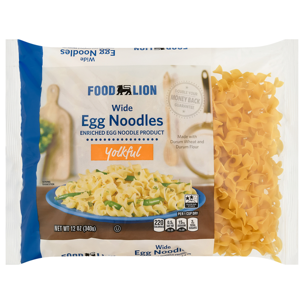 Dry Pasta Food Lion Egg Noodles, Yolkful, Wide hero