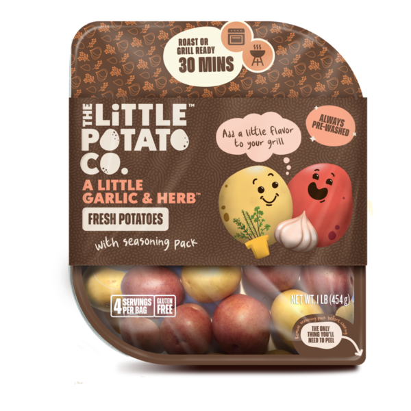 Packaged Vegetables & Fruits The Little Potato Company Fresh Creamer Potatoes with Seasoning Pack, Garlic Herb hero