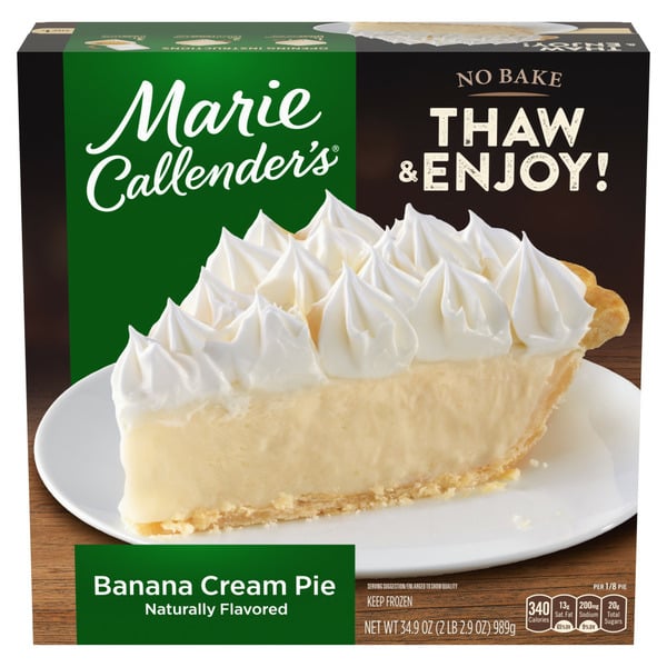 Bakery Desserts Marie Callender's Banana Cream Pie Frozen Dessert hero