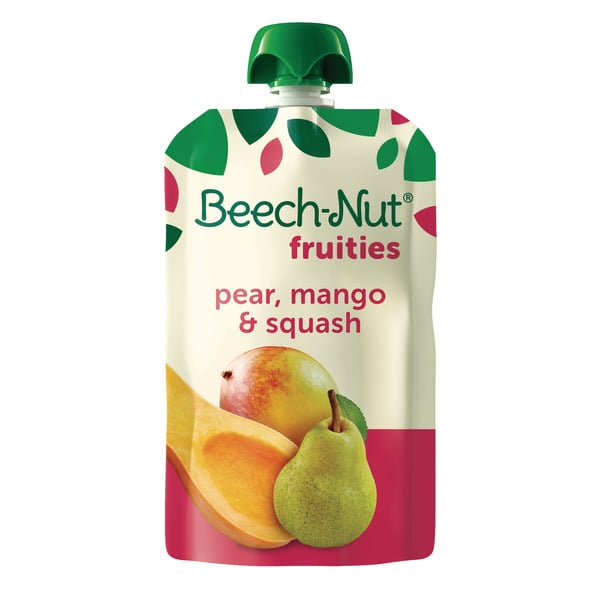 Baby Food & Formula Beech-Nut Fruities Pouch, Pear, Mango, Squash hero