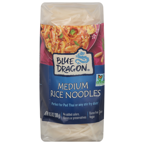 Asian Foods Blue Dragon Noodles, Medium, Rice hero