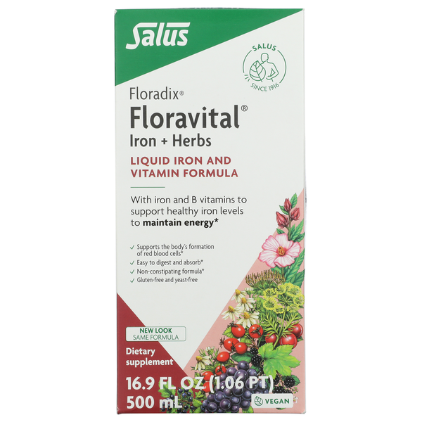 Vitamins & Supplements Floradix Floravital Iron + Herbs Liquid Extra hero