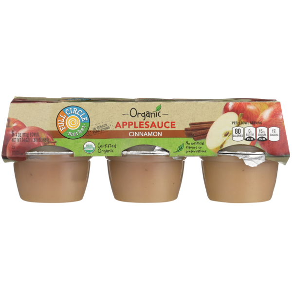 Canned Fruit & Applesauce Full Circle Organic Cinnamon Applesauce hero