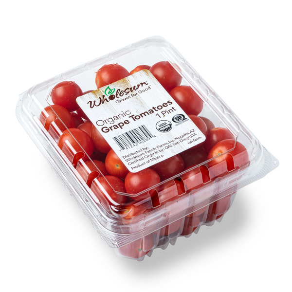 Packaged Vegetables & Fruits Wholesum Organic Grape Tomatoes hero