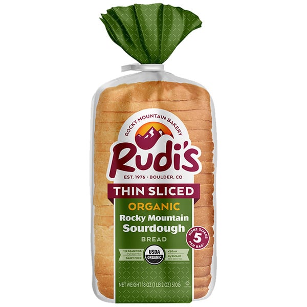 Bread Rudi's Organic, Thin Sliced Sourdough Bread hero