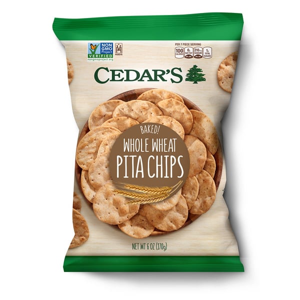 Potato Chips,Tortilla & Pretzels Cedar's Foods Whole Wheat Pita Chips hero