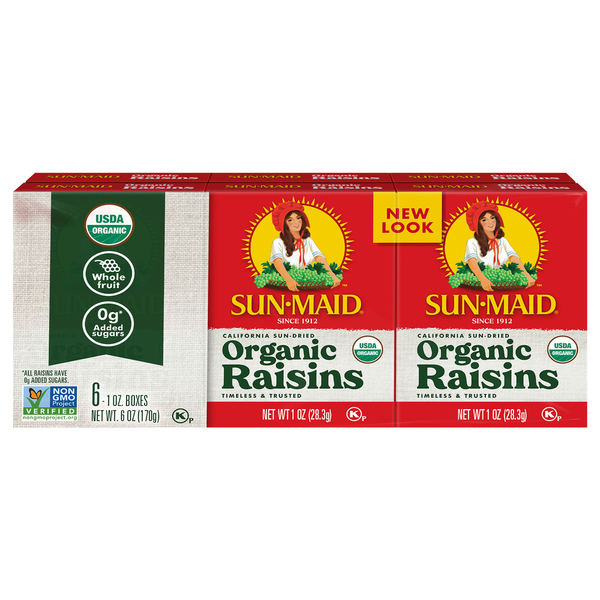 Fresh Fruits Sun-Maid California Sun-Dried Organic Raisins hero