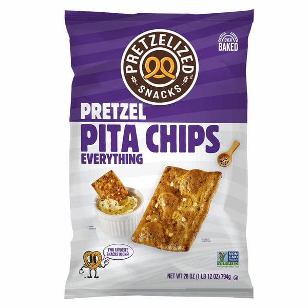 Chips & Pretzels Pretzelized Everything Pretzel Pita Chips hero