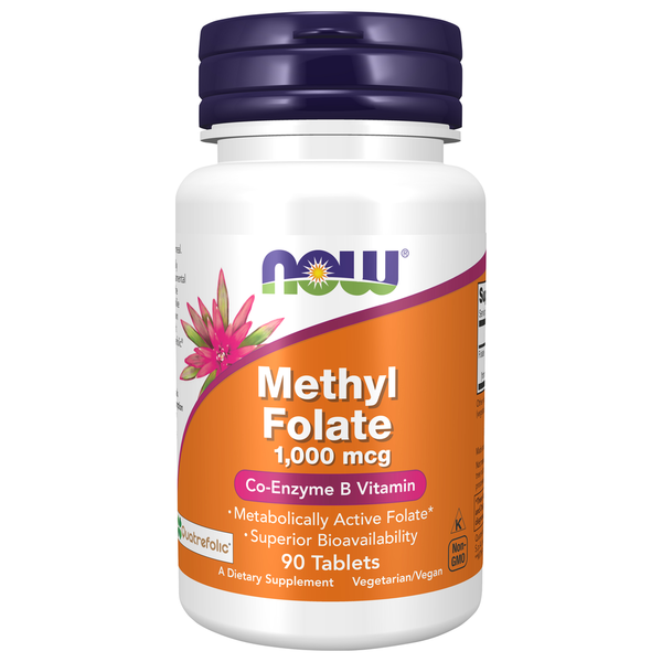 Vitamins & Supplements NOW Methyl Folate 1,000 mcg hero