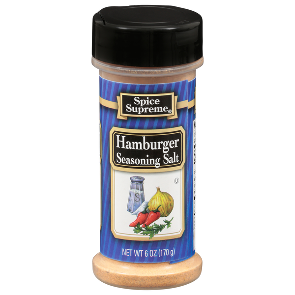 Spices & Seasonings Spice Supreme Seasoning Salt, Hamburger hero