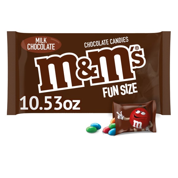 Halloween Seasonal M&M's Fun Size Milk Chocolate Halloween Candy Bulk hero