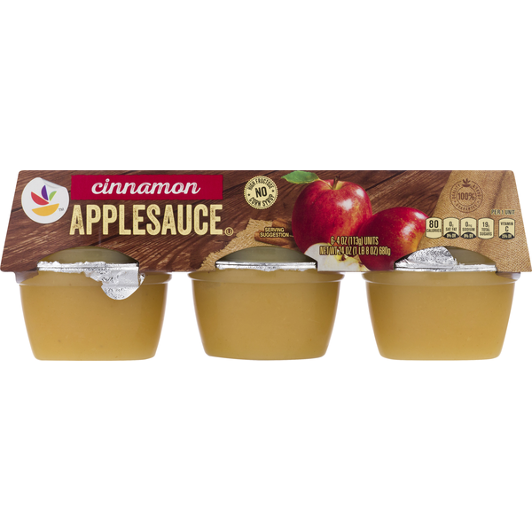 Canned Fruit & Applesauce Store Brand Applesauce, Cinnamon hero