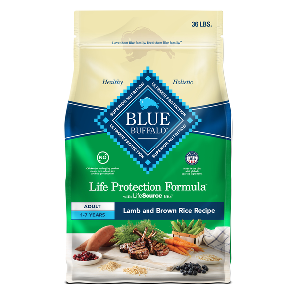 Dog Food & Care Blue Buffalo Life Protection Formula Natural Adult Dry Dog Food, Lamb and Brown Rice hero