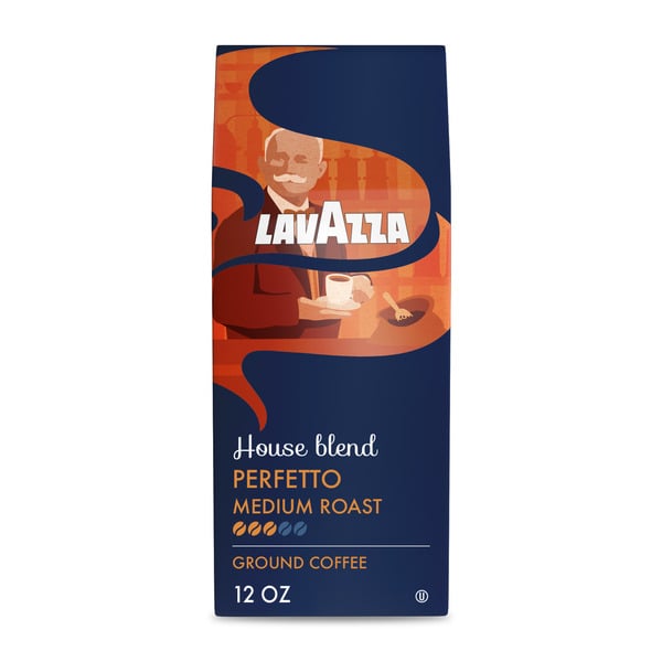 Coffee Grounds and Whole Beans Lavazza House Blend Perfetto Dark Roast Ground Coffee hero