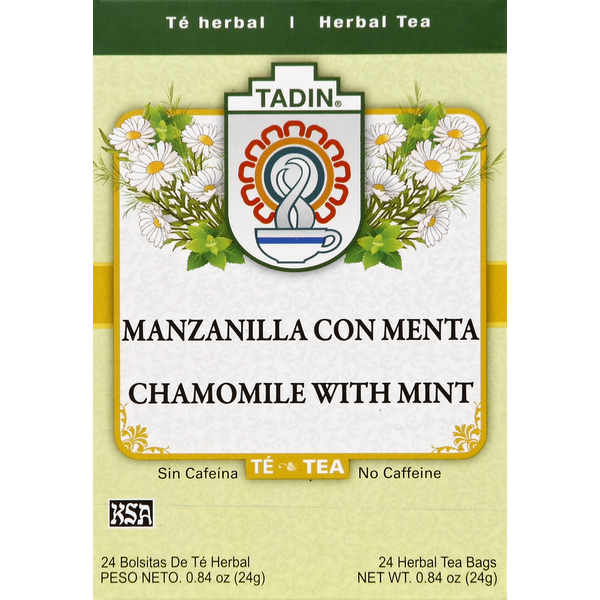 Tea Tadin Herbal Tea, Chamomile with Mint hero