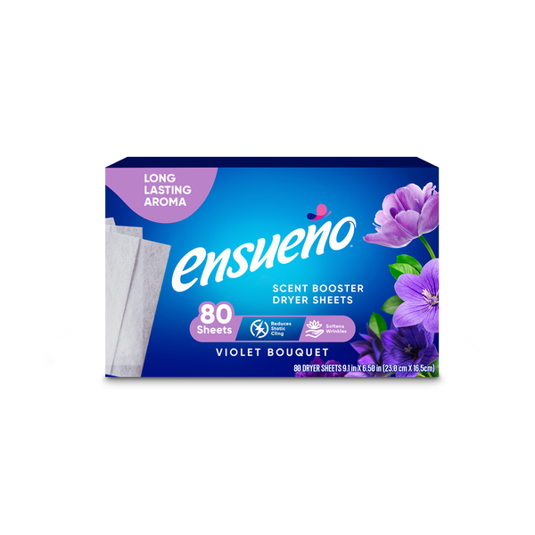 Laundry Ensueño Dryer Sheets, Scent Booster, Violet Bouquet hero