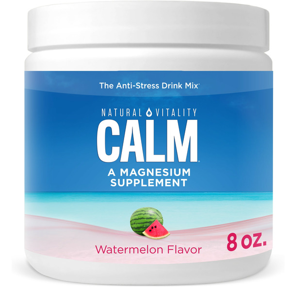 Vitamins & Supplements Natural Vitality Magnesium Supplement Watermelon Flavored Drink Mix hero