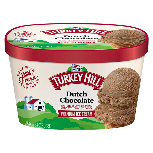 Ice Cream, Novelties & Ice Turkey Hill Ice Cream, Dutch Chocolate, Premium hero