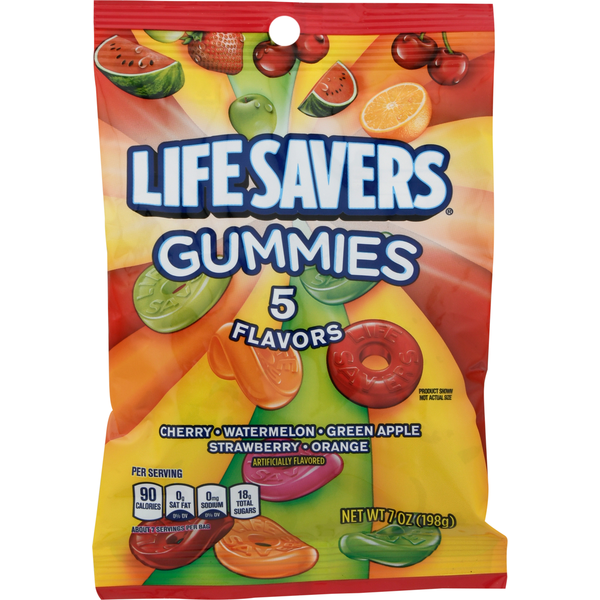 Candy & Chocolate Life Savers Gummy Candy, 5 Flavors hero