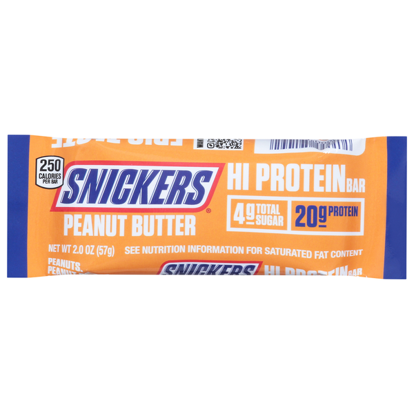 SNICKERS Hi Protein Bar, Peanut Butter hero