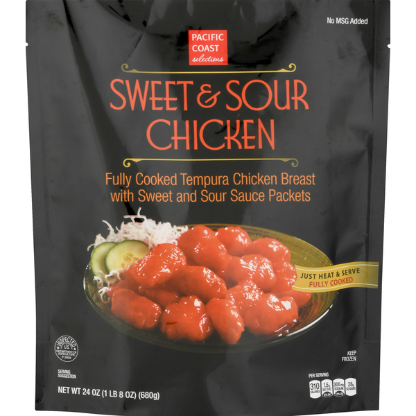 Frozen Meals PACIFIC COAST selections Sweet & Sour Chicken hero