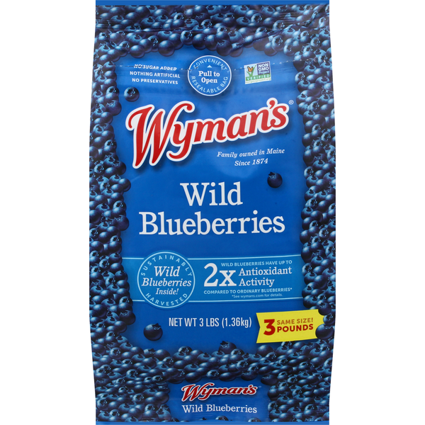 Frozen Fruit & Juice Wyman's Wild Blueberries hero