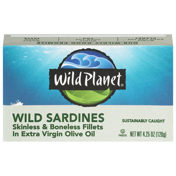 Canned Meat & Seafood Wild Planet Wild Sardines hero