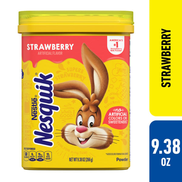 Nestlé NESQUIK Strawberry Powder Drink Mix hero