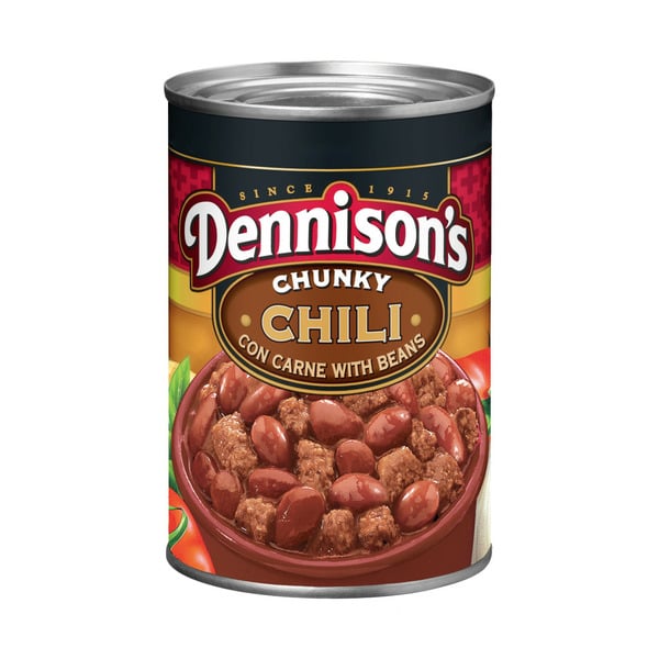 Canned Meals & Beans Dennison's Chunky Chili Con Carne with Beans hero