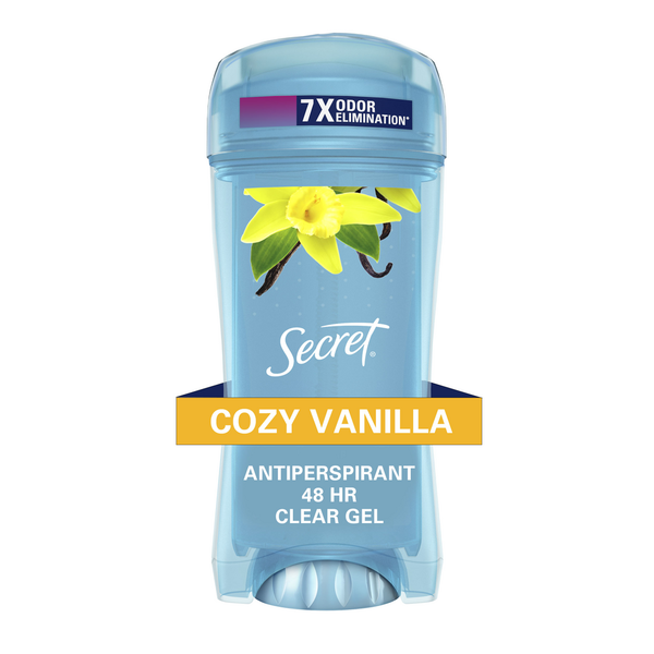 Deodorants Secret Clear Gel Antiperspirant and Deodorant for Women, Cozy Vanilla Scent hero