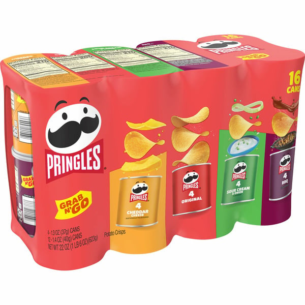 Chips & Pretzels Pringles Potato Crisps Chips, Lunch Snacks, Office and Kids Snacks, Variety Pack hero