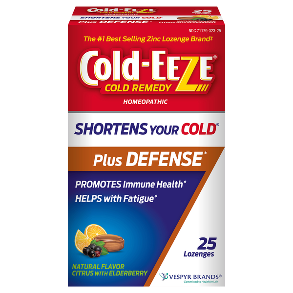 Cold-Eeze Cold Remedy, Citrus with Elderberry, Lozenges hero