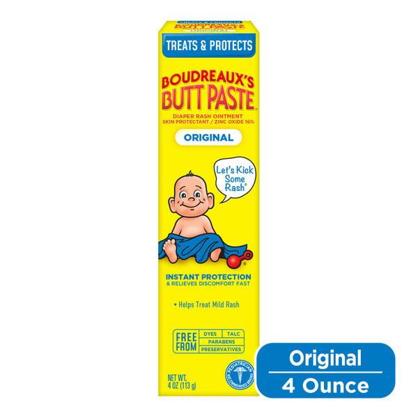 Baby First Aid & Vitamins Boudreaux's Butt Paste Diaper Rash Ointment Cream hero