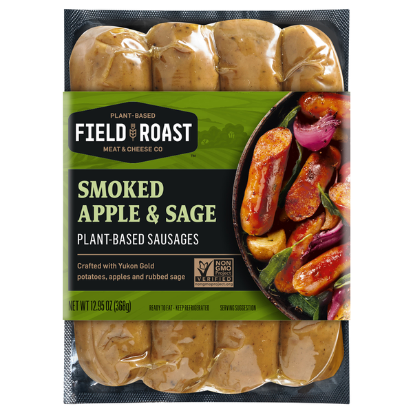 Tofu and Meat Alternatives Field Roast Smoked Apple Sage Sausages hero