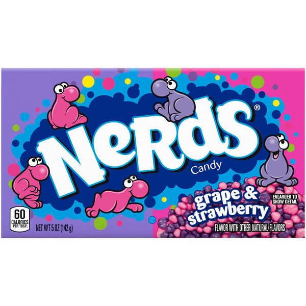 Candy, Chocolate & Gum NERDS Candy, Grape & Strawberry hero