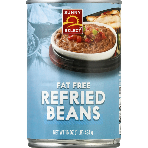 Canned Meals & Beans Sunny Select Refried Beans, Fat Free hero